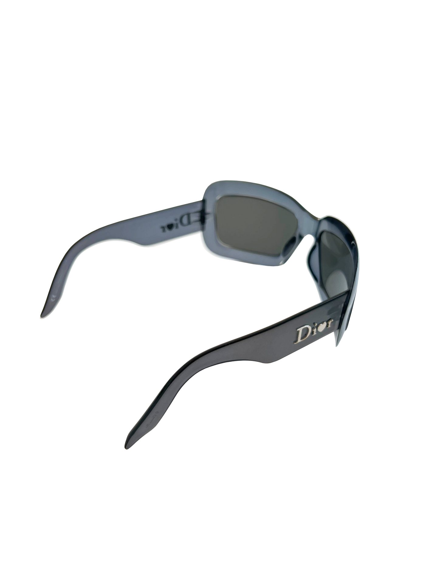 Christian Dior 2000s Acetate Blue Square Sunglasses