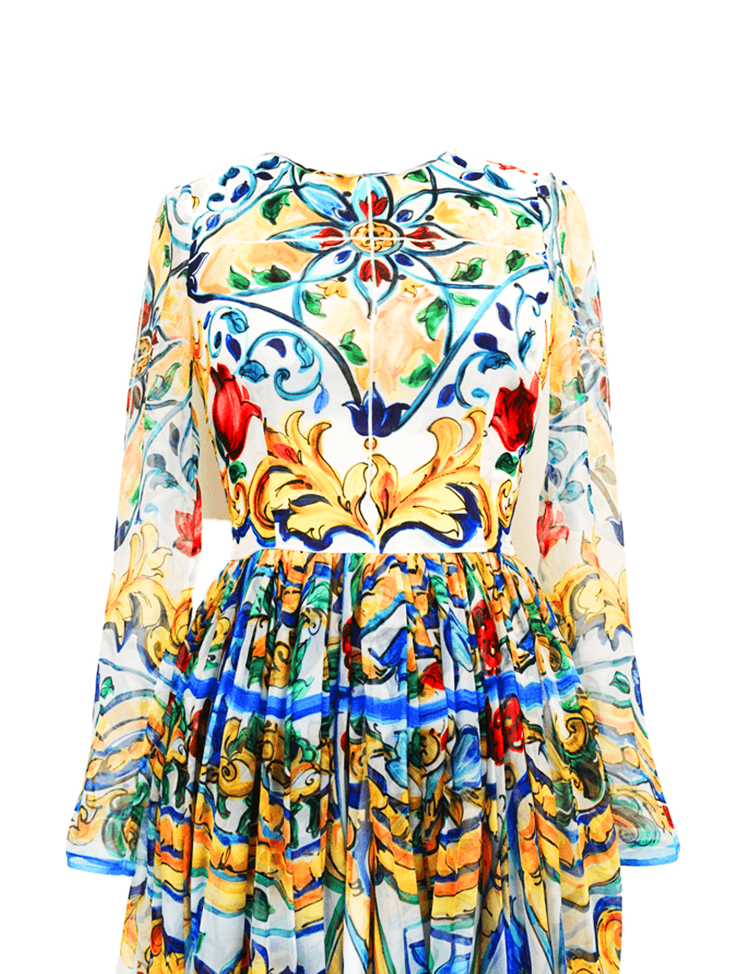 Dolce and Gabbana 2000s Floral Silk Dress