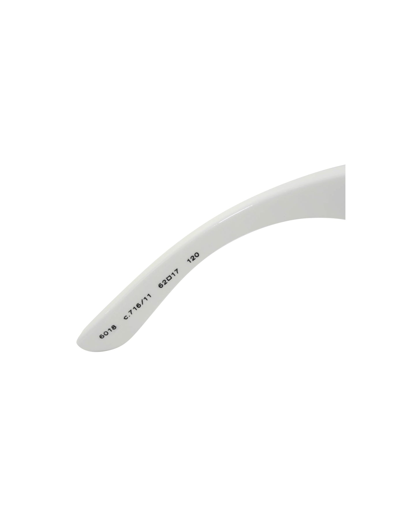 Chanel White Rectangular Silver Sunglasses