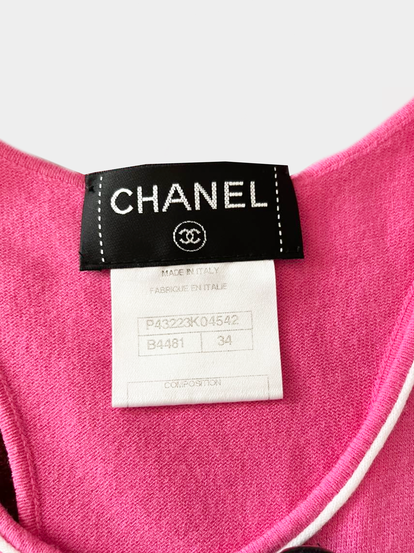 Chanel 2000s Pink Knit Tank Dress