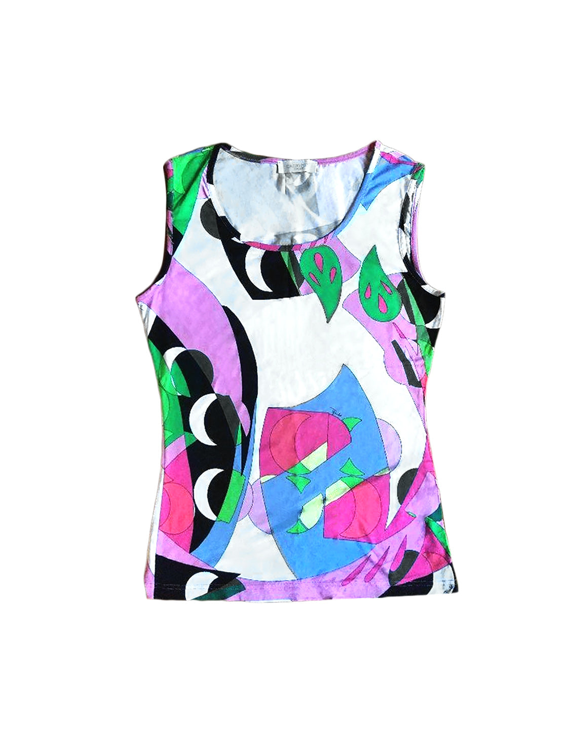 Emilio Pucci Multicolor Cotton Tank