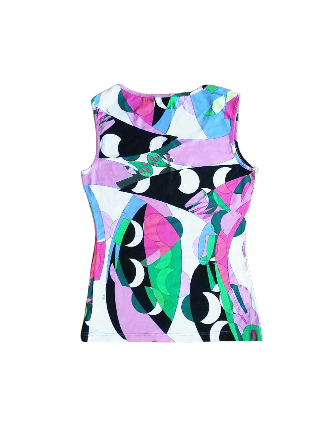 Emilio Pucci Multicolor Cotton Tank