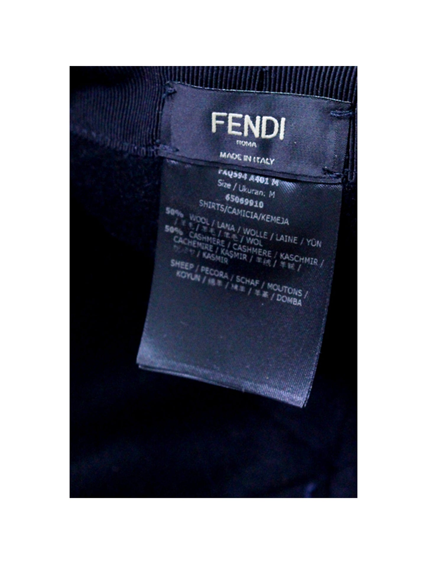 Fendi 2000s Shearling Logo Baseball Cap