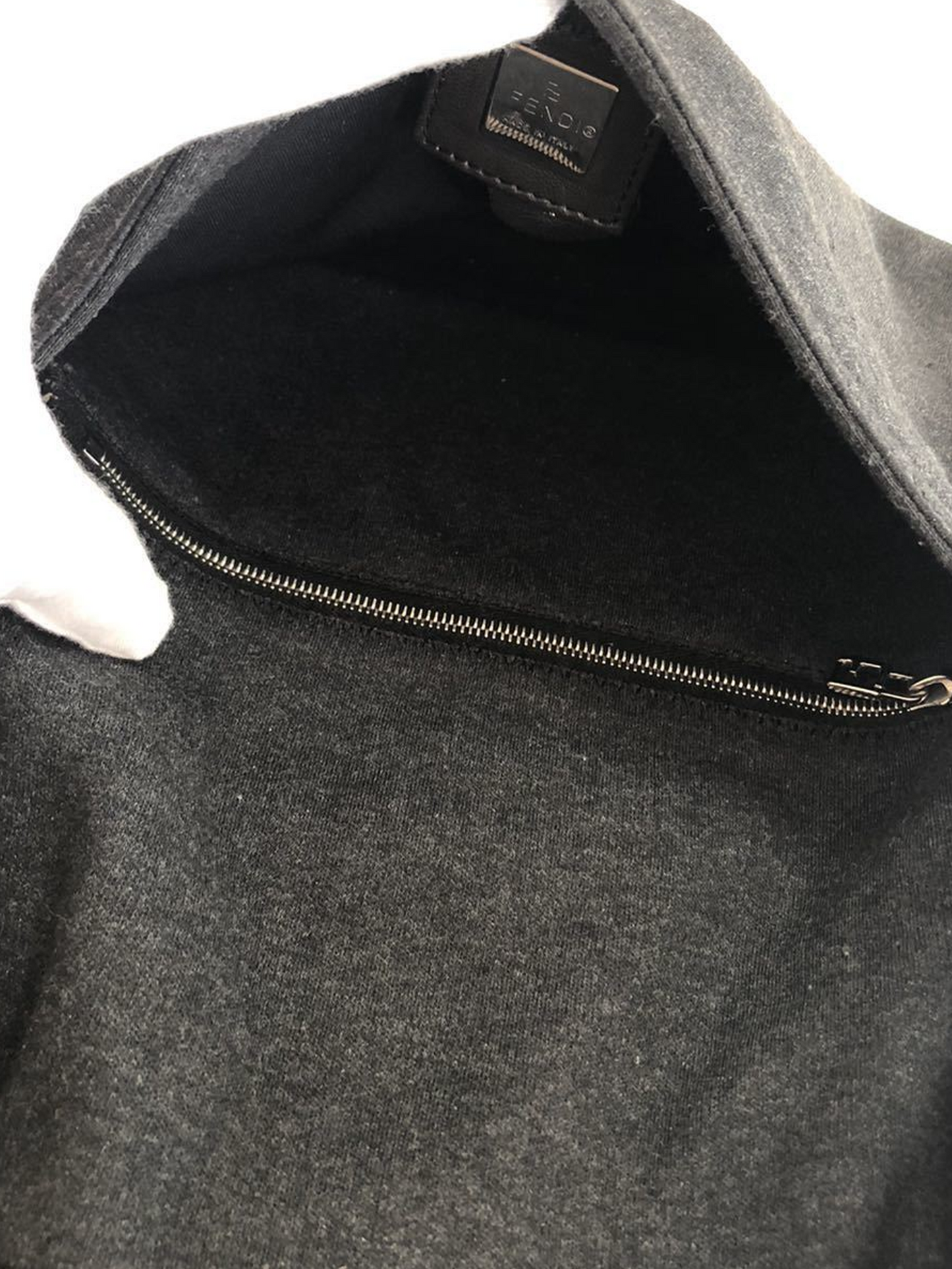 Fendi Black 2000s Canvas Baguette