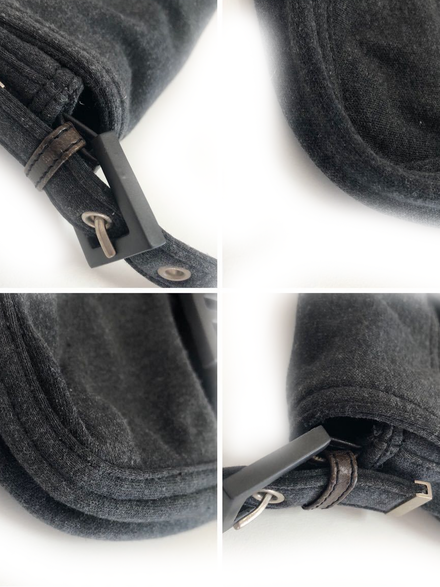 Fendi Black 2000s Canvas Baguette
