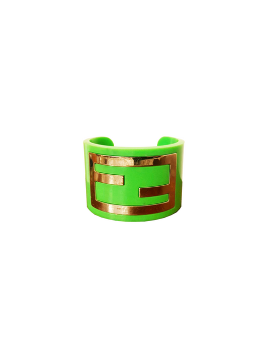 Fendi 2000s Resin Green Rare Cuff