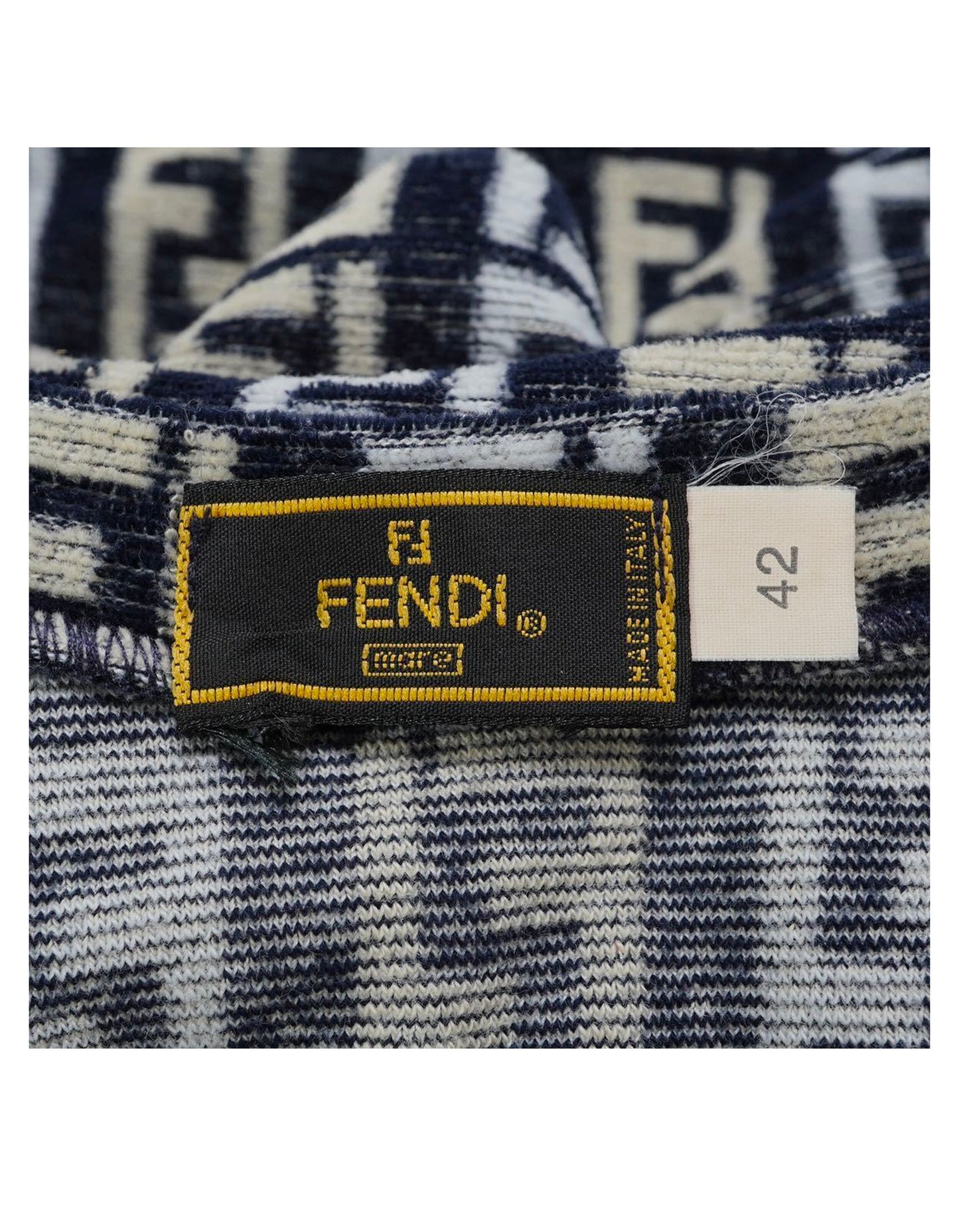 Fendi 2000s Terrycloth Stretch Body Dress