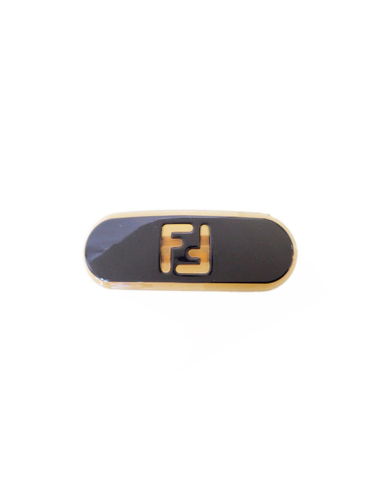 Fendi 1990s Gold Hair Barrette