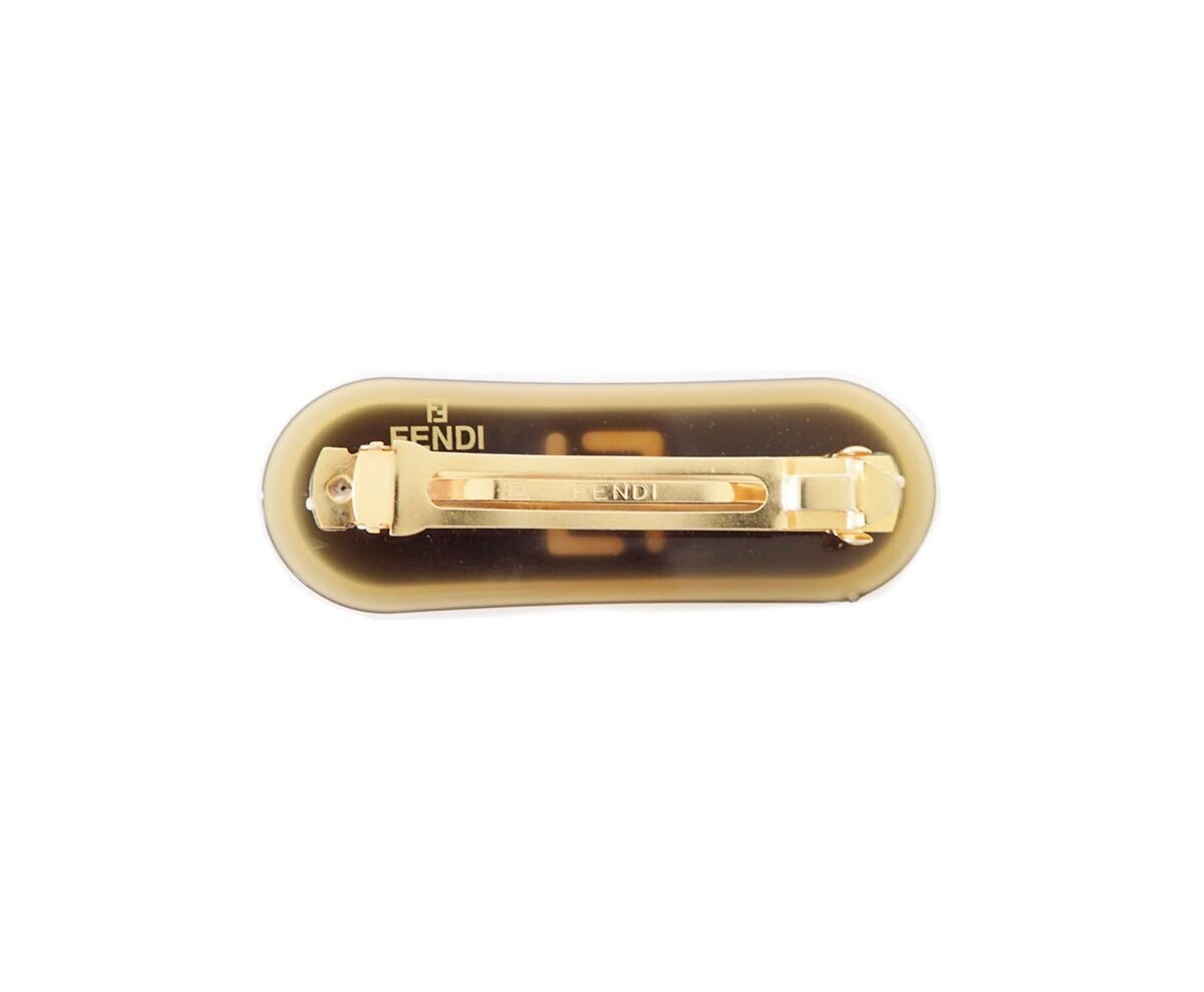 Fendi 1990s Gold Hair Barrette