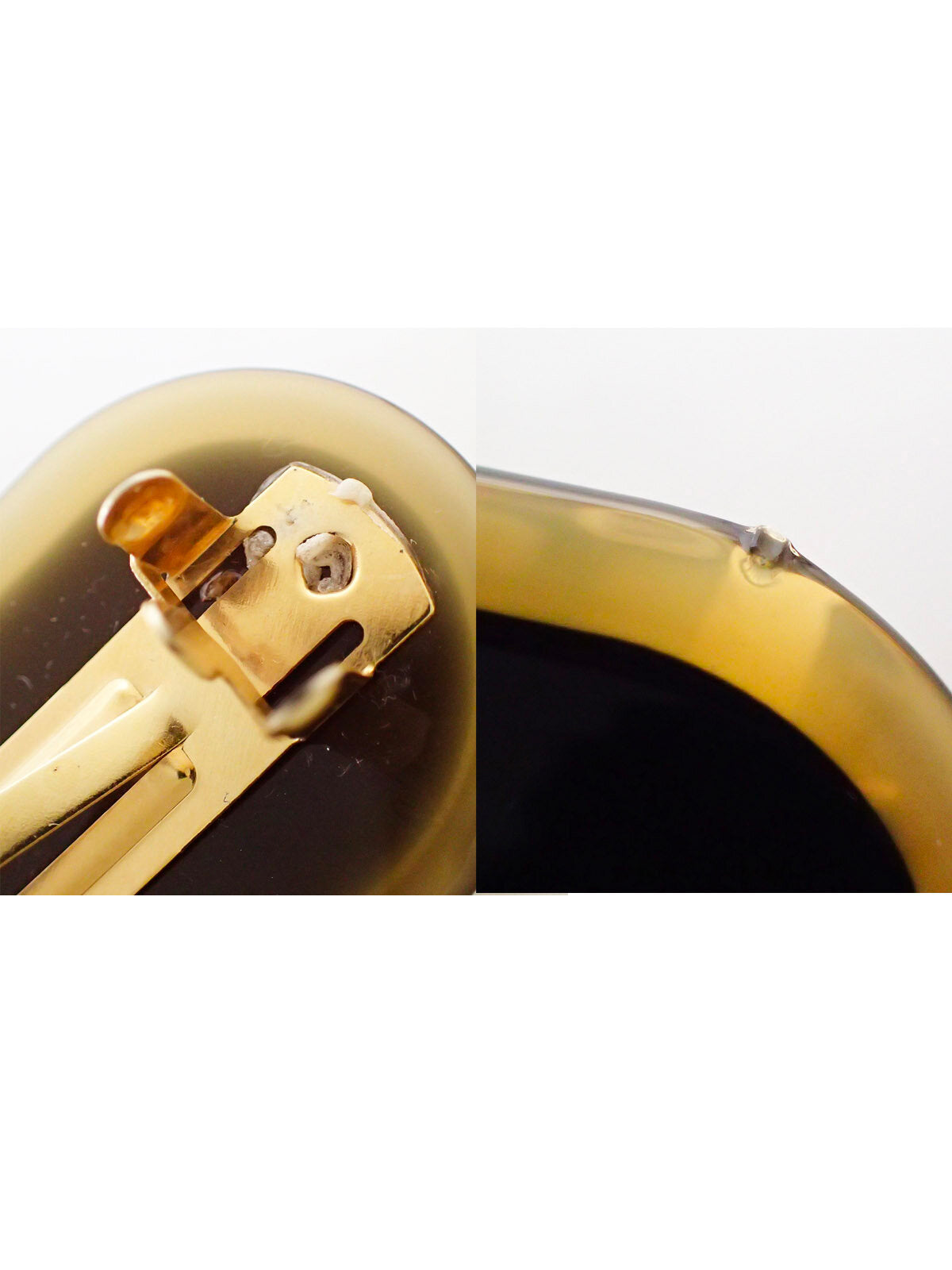 Fendi 1990s Gold Hair Barrette