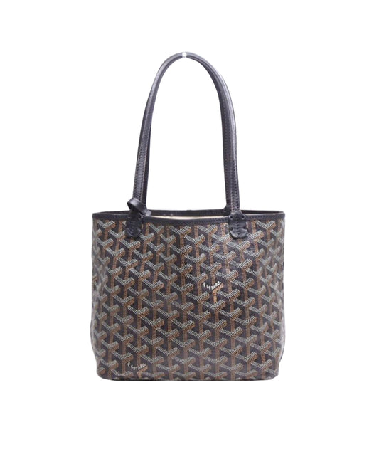 Goyard 2000s Junior Saint Louis Mini Black Tote