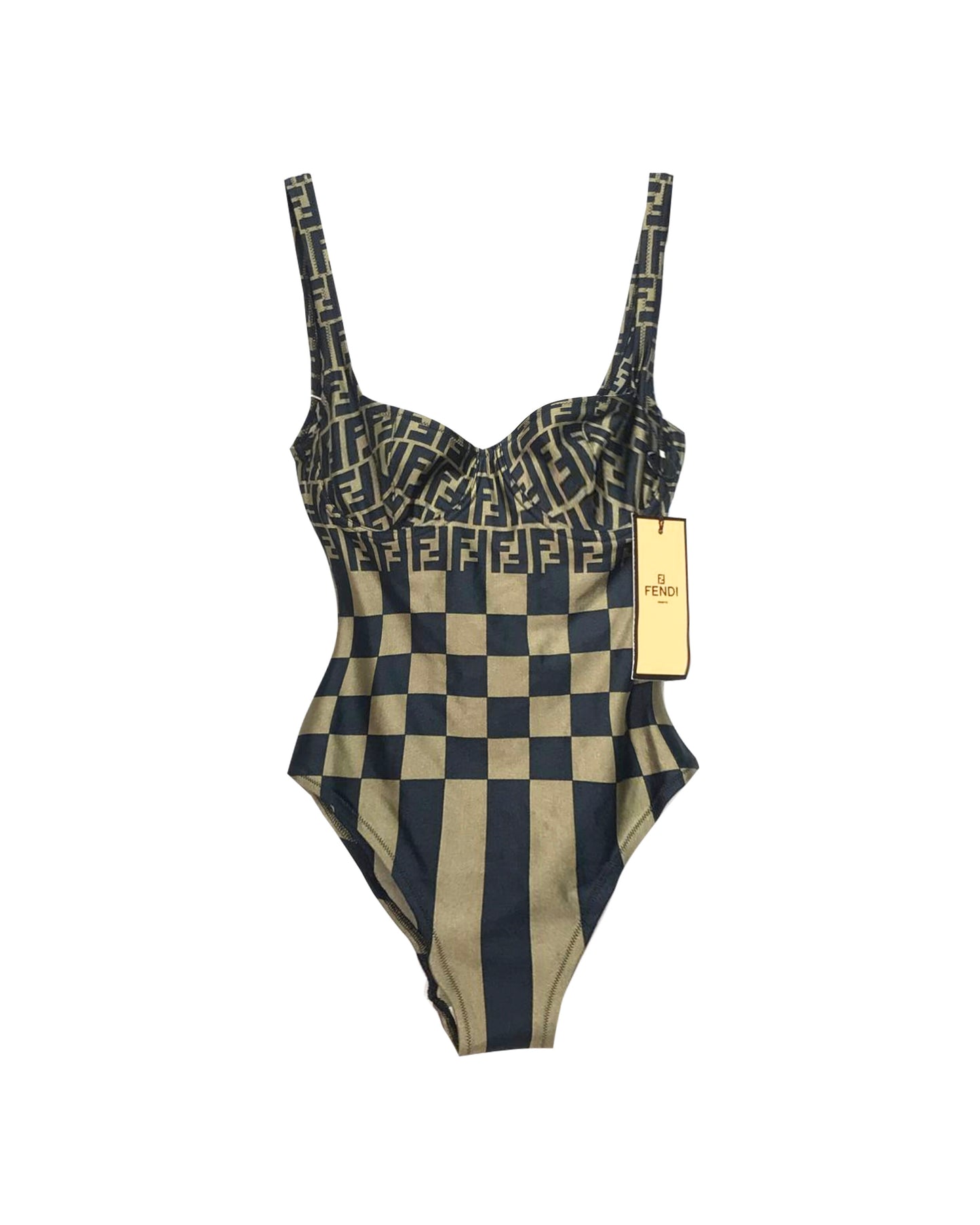 Fendi 2000s Zucca Rare One Piece Swimsuit