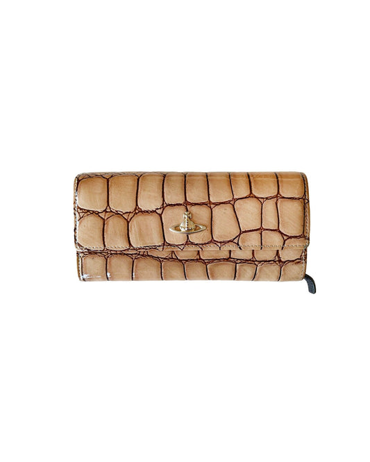 Vivienne Westwood 2000s Croc Beige Wallet