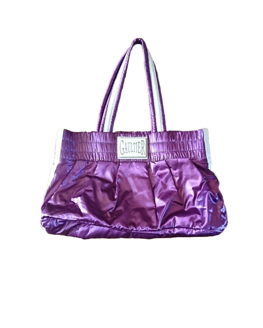 Jean Paul Gaultier 2000s Purple Reversible Small Tote