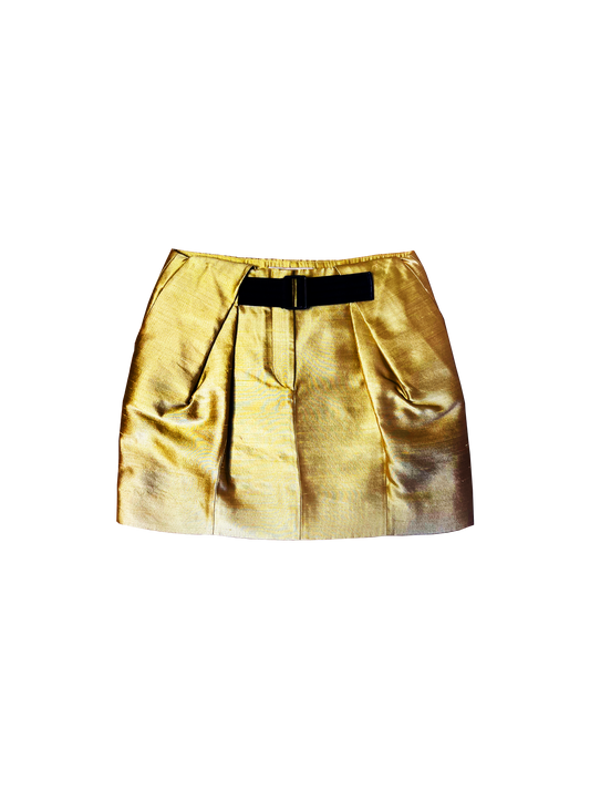 Balenciaga 2011 Gold Metallic Skirt