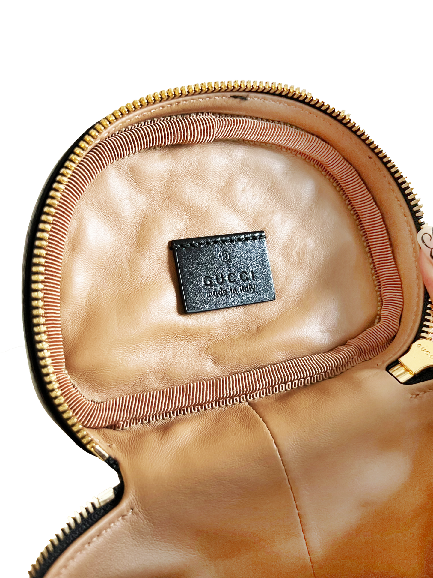 Gucci 2019 Trapuntta Zumi Calfskin Leather Belt Crossbody Bag