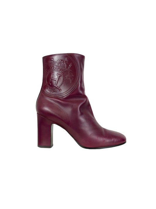 Hermès 2014 Burgundy Nadia Boots