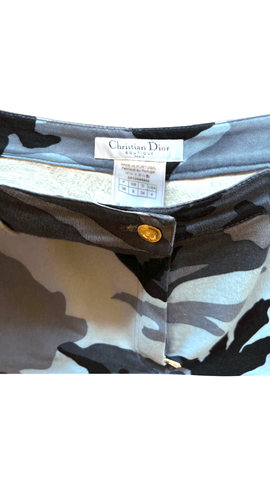 Christian Dior 2000s Blue Rare Camouflage Galliano Jeans