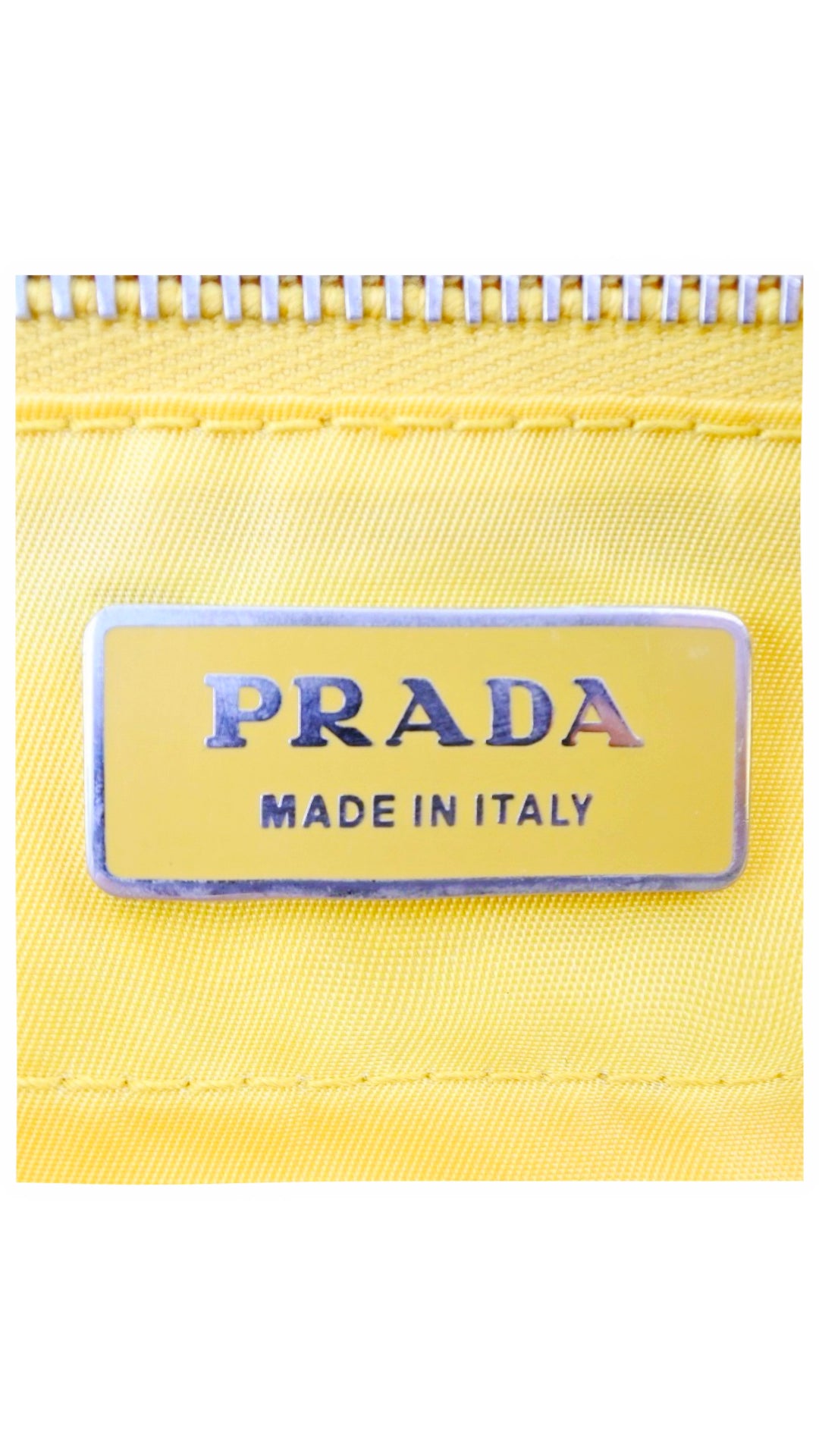 Prada 2000s Yellow Nylon Sports Tote