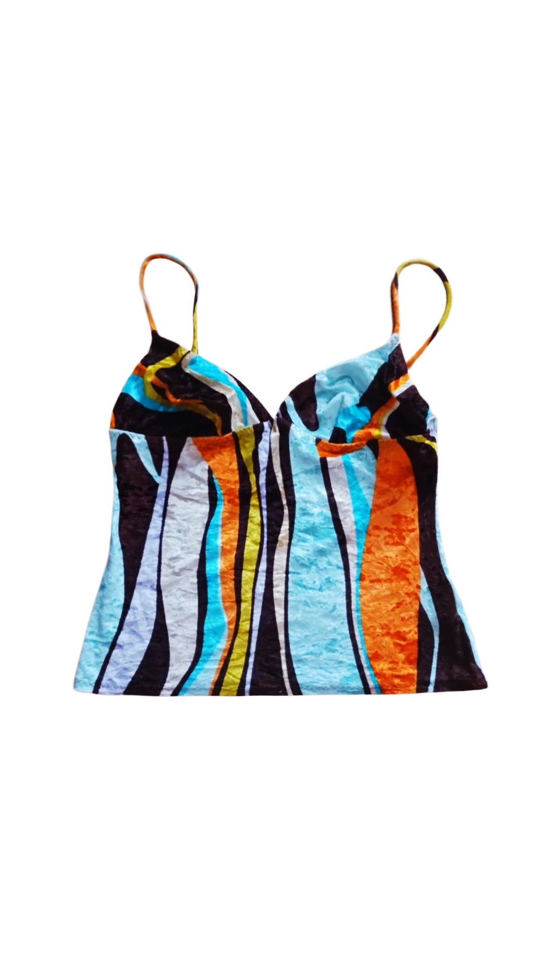 Missoni 2000s Mini Striped Velvet Tank