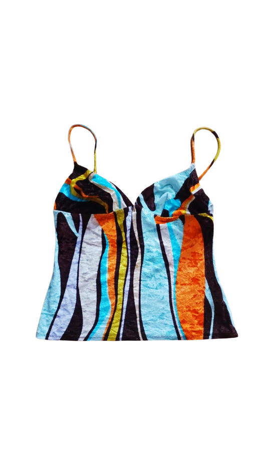 Missoni 2000s Mini Striped Velvet Tank
