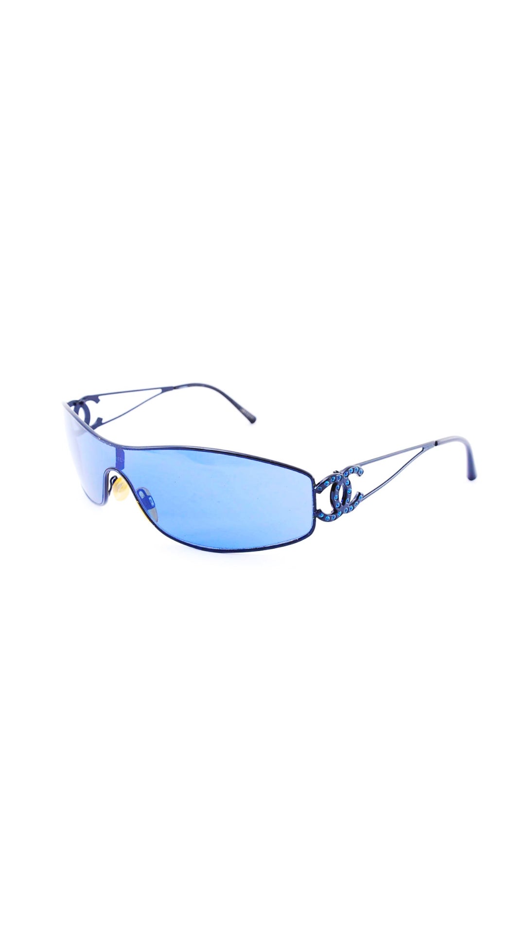 Chanel Visor Sports Blue Sunglasses