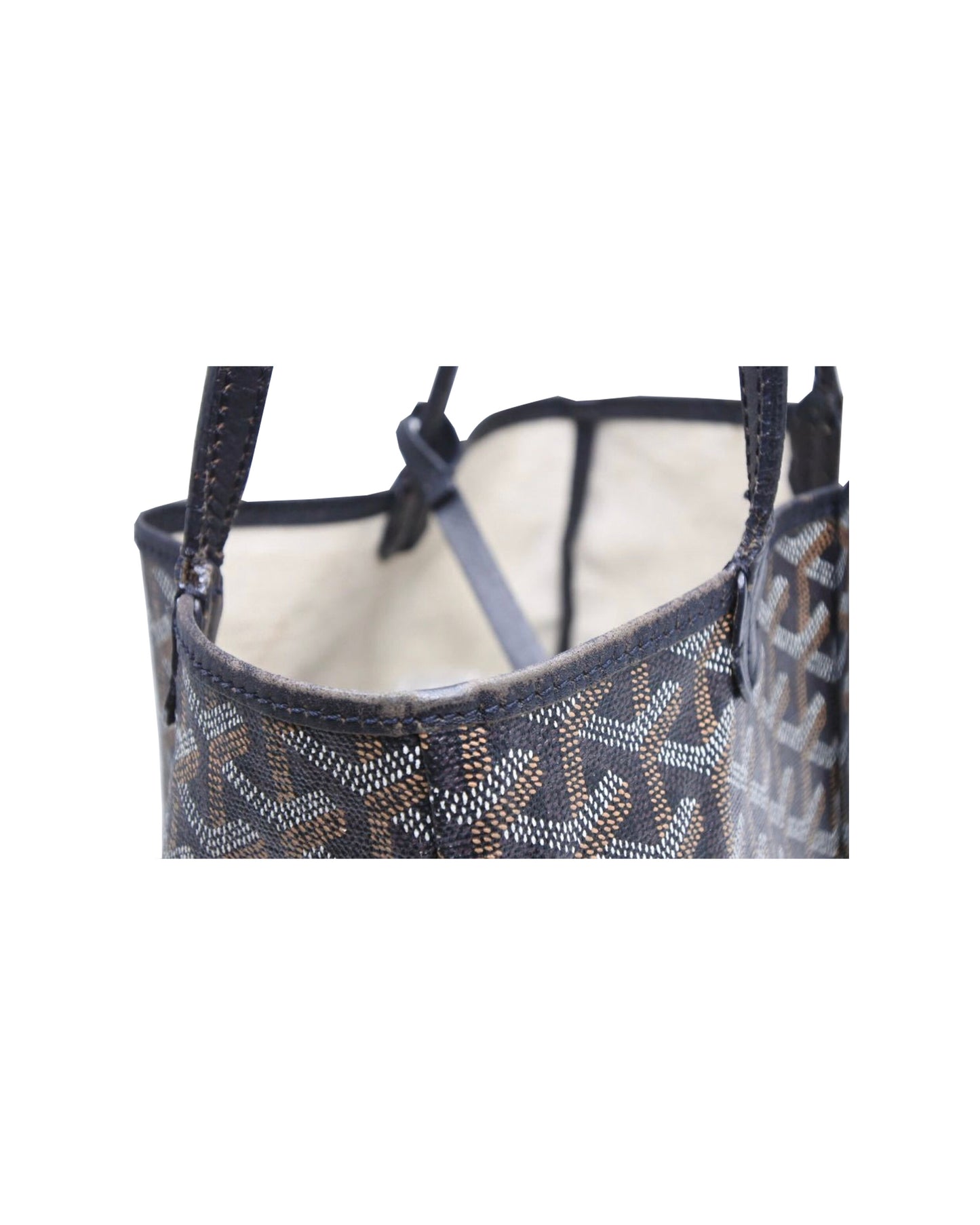Goyard 2000s Junior Saint Louis Mini Black Tote