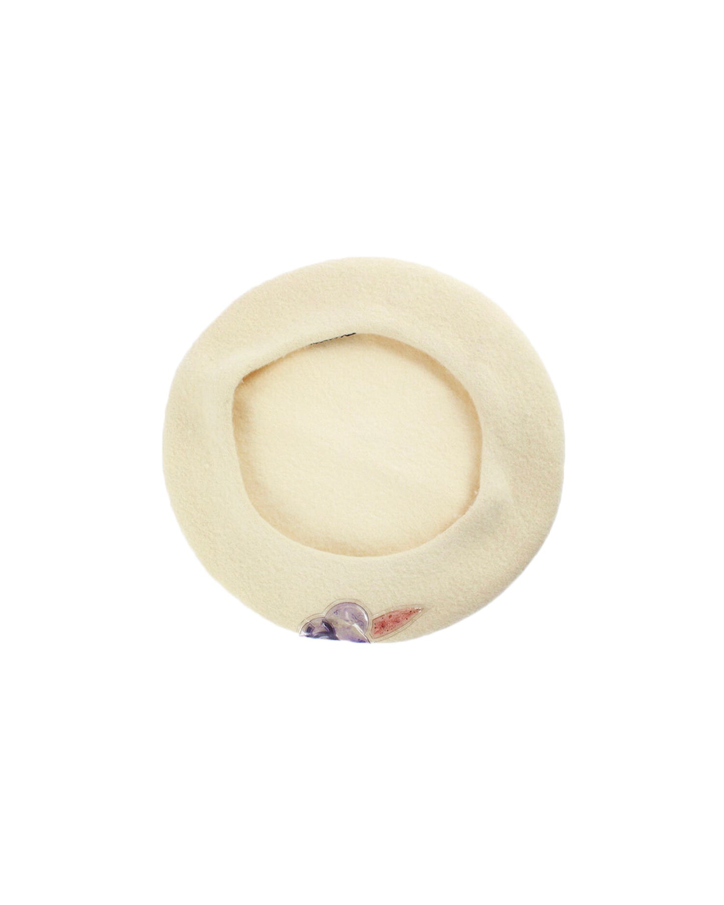 Chanel 2000s Rare Cream Wool Beret