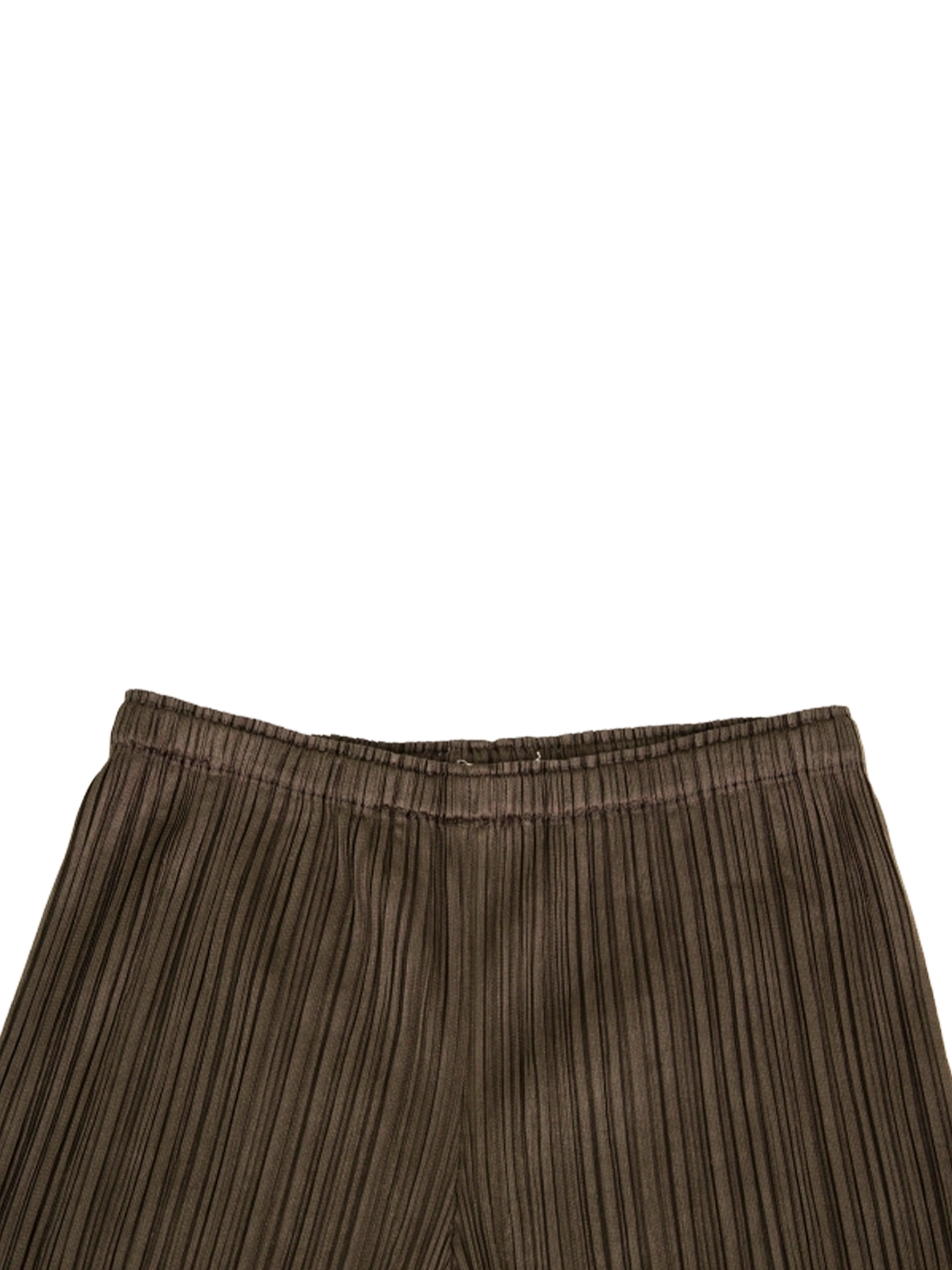 Issey Miyake Pleats Please 2000s Lace Hemmed Layered Cropped Pants