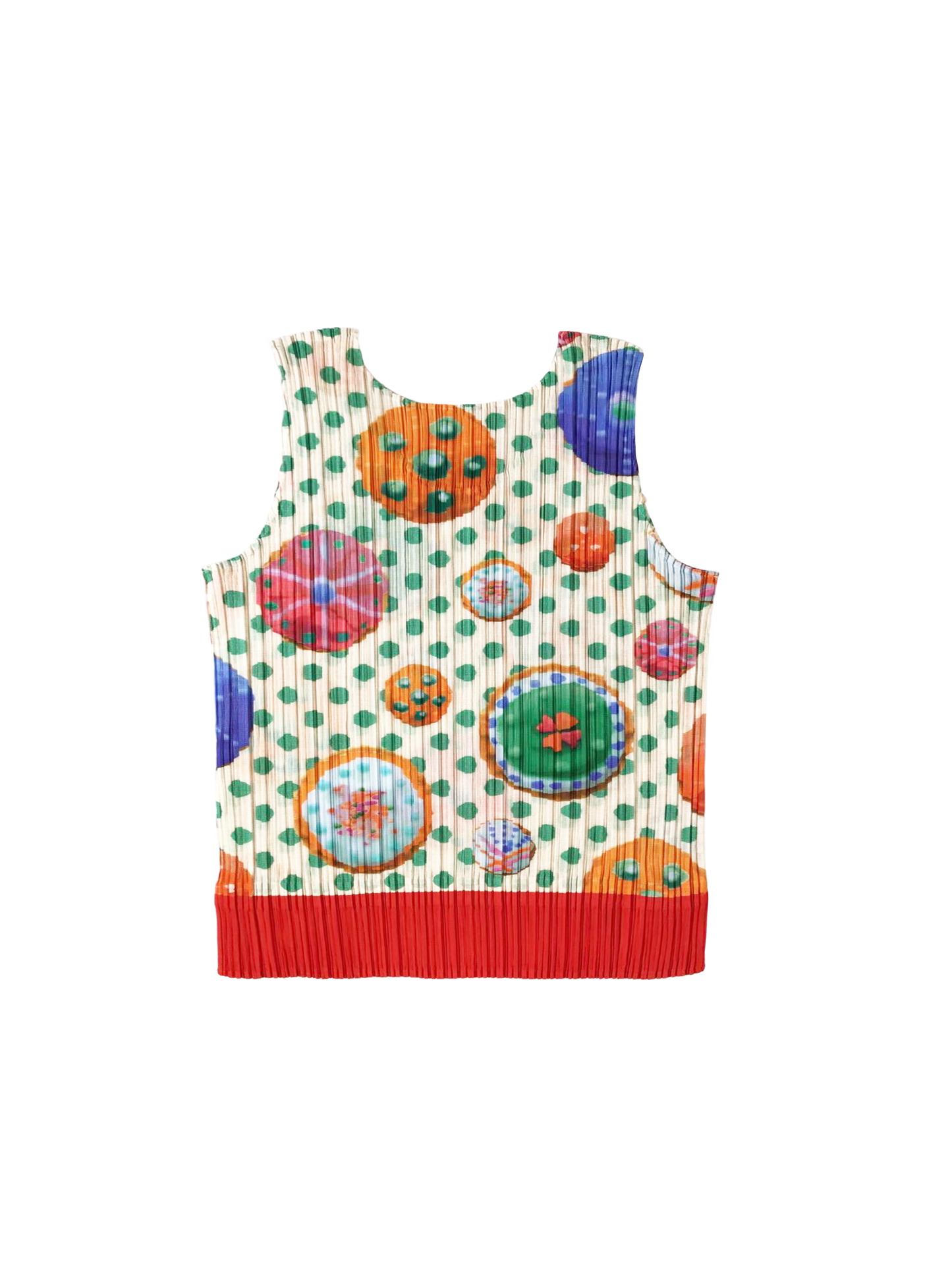 Issey Miyake 2000s Dotted Rare Pleats Tank