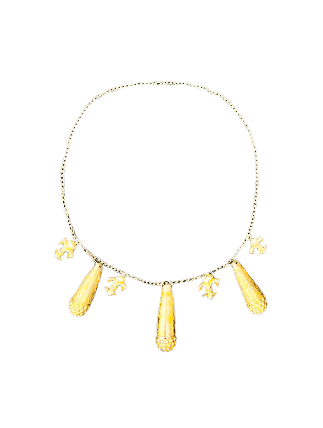 Jean Paul Gaultier 2000s Gold Crest Vintage Necklace