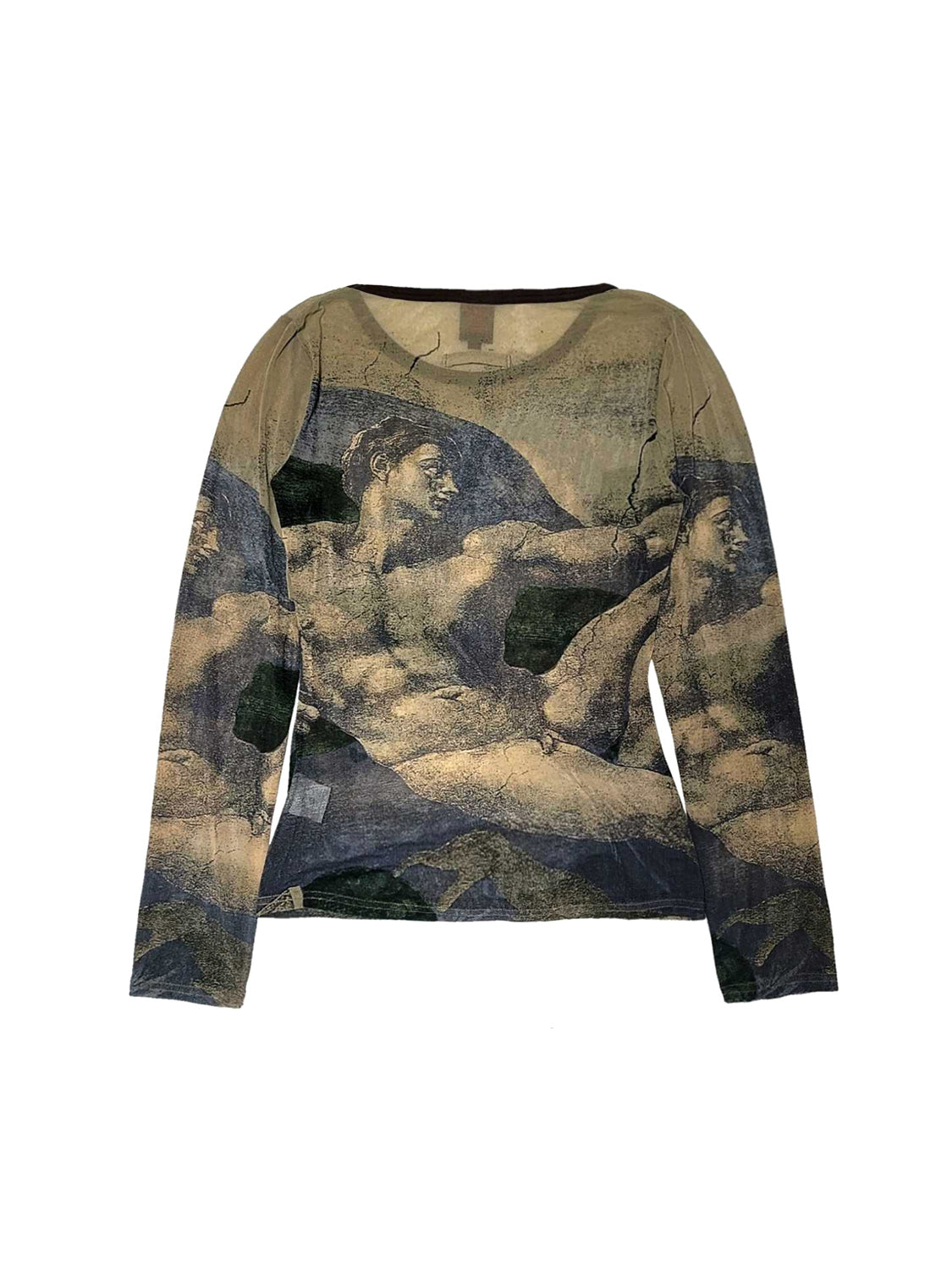 Jean Paul Gaultier 2000s Michelangelo Rare Mesh Long Sleeve