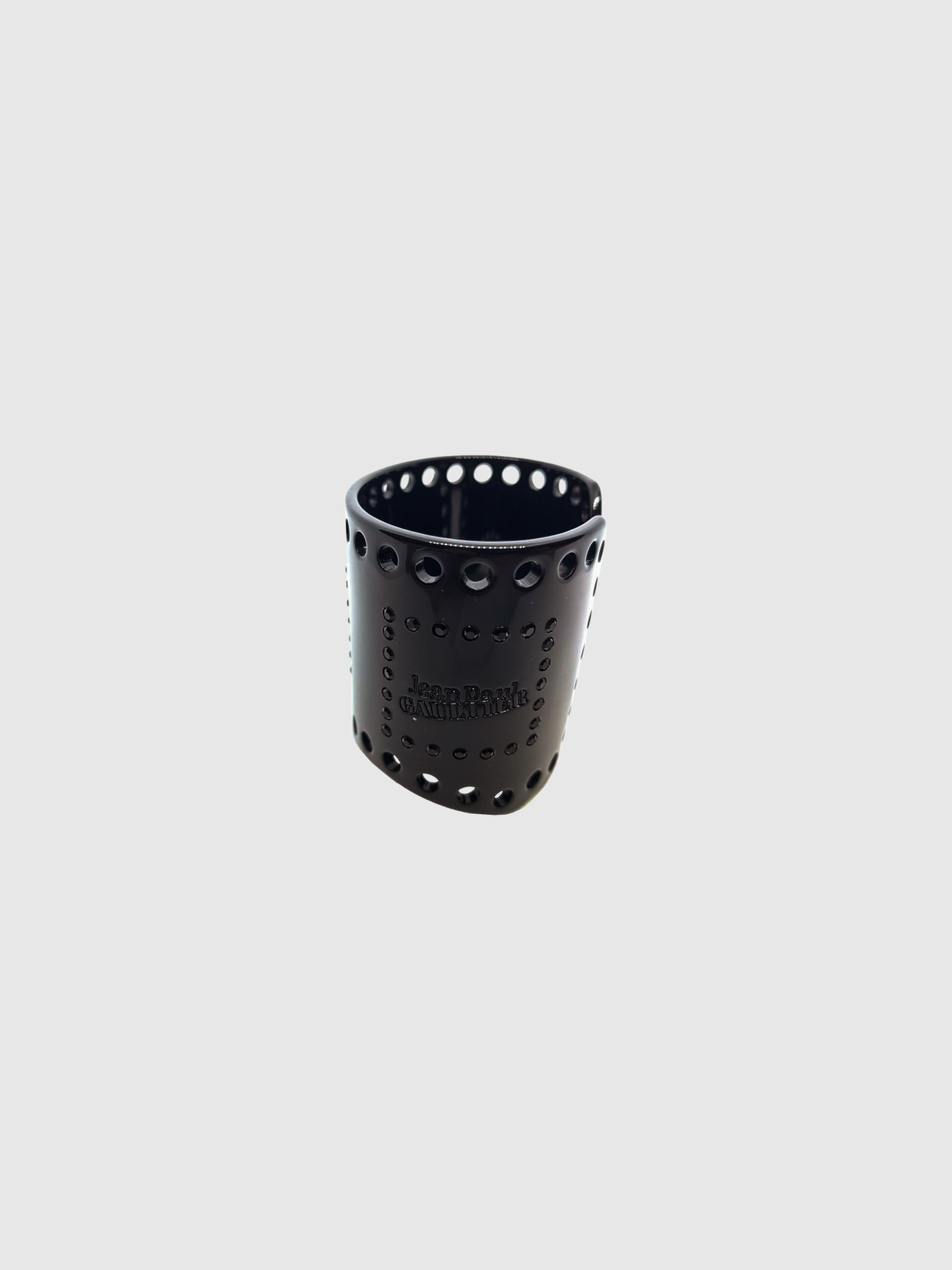 Jean Paul Gaultier 2000s Black Rhinestone Cuff