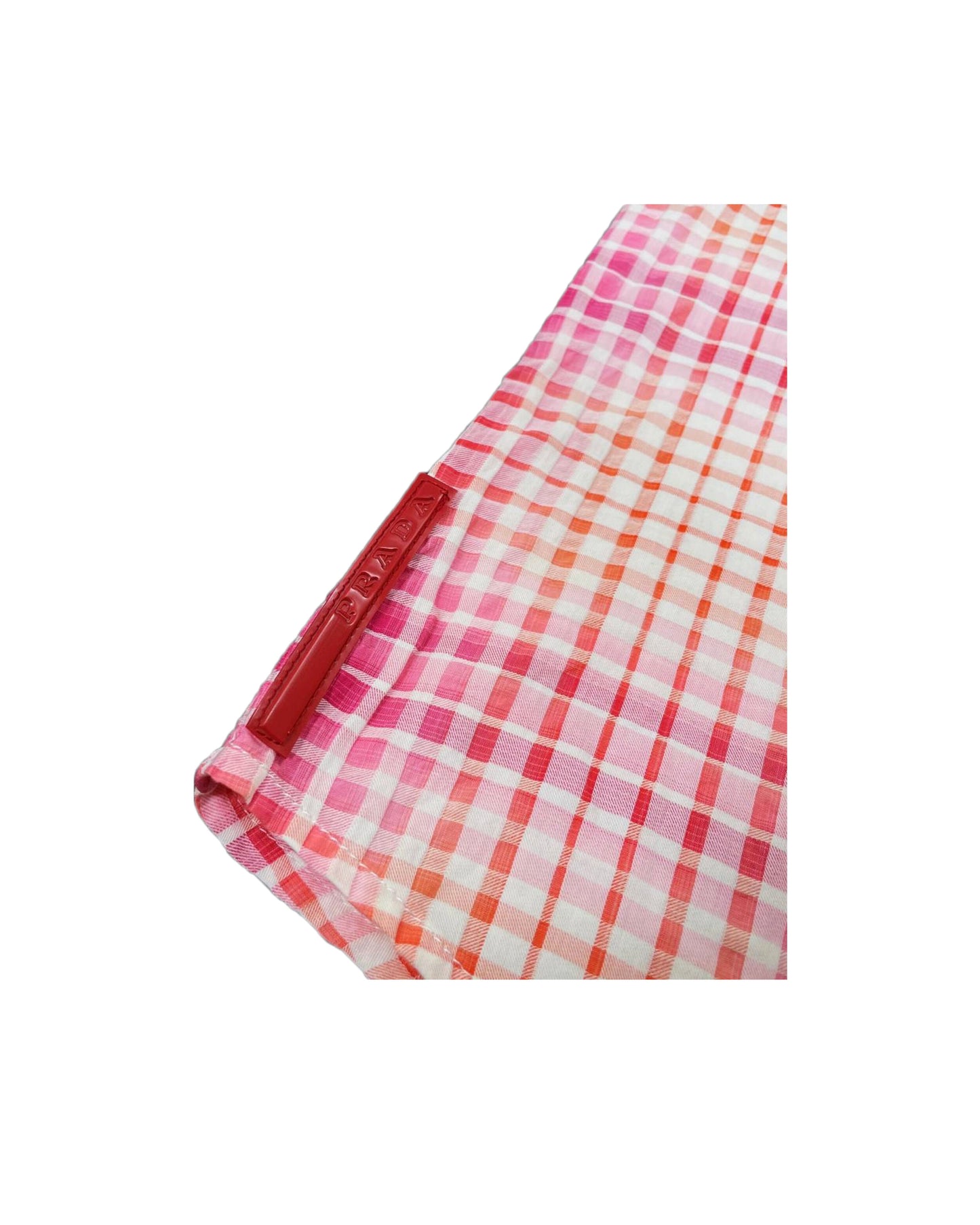 Prada 2000s Plaid Shortsleeve Cotton Shirt