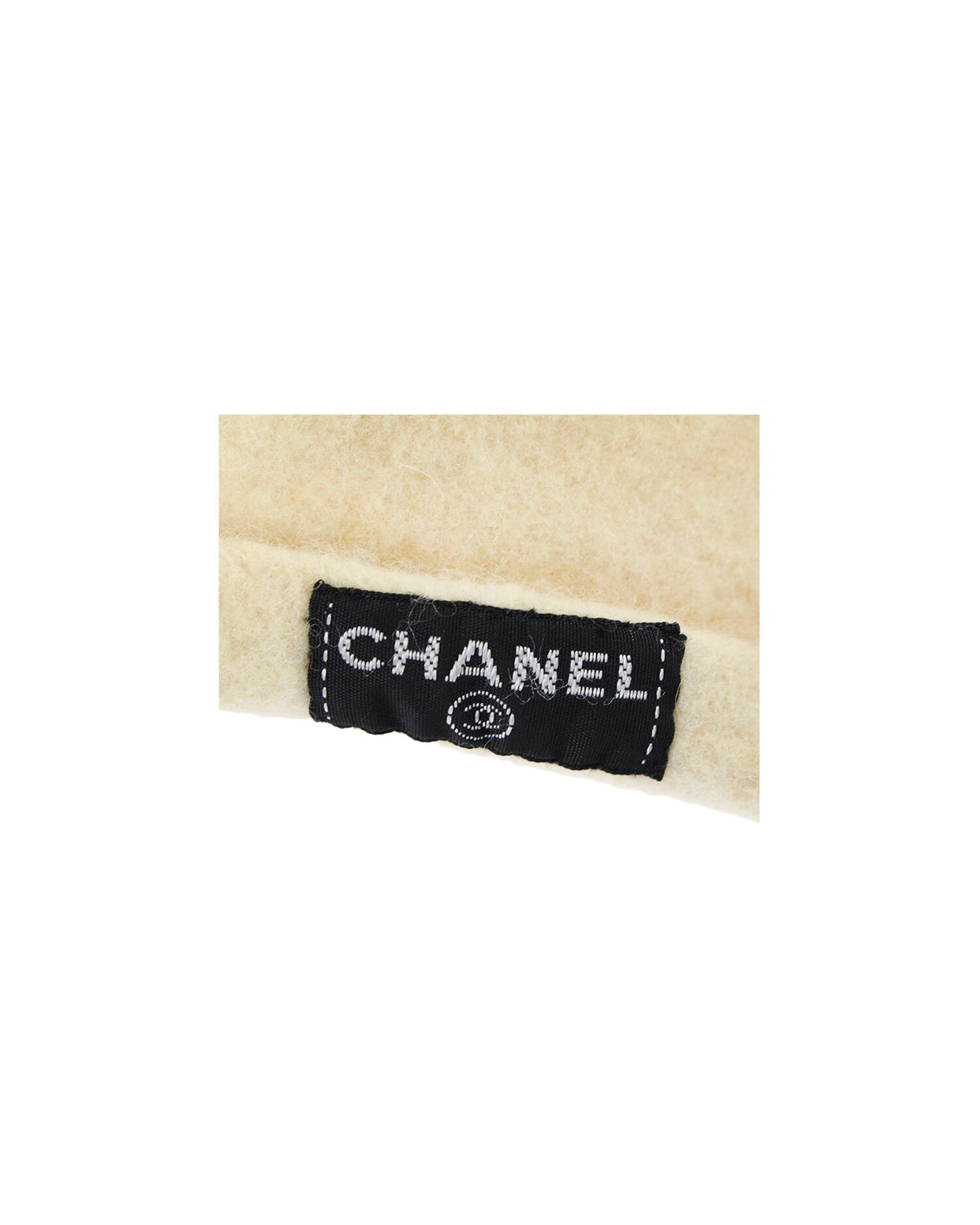 Chanel 2000s Rare Cream Wool Beret