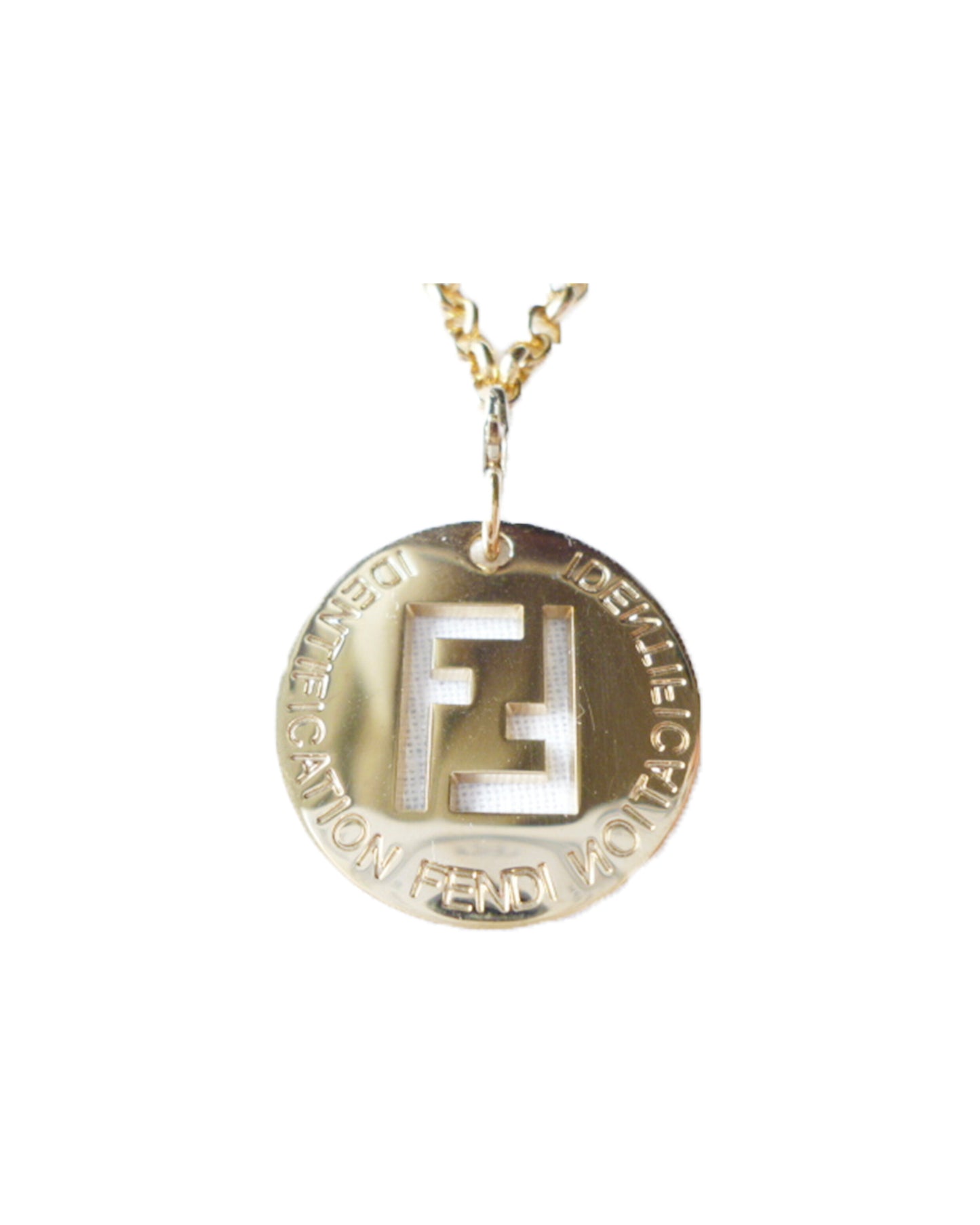 Fendi 2000s Gold FF Necklace