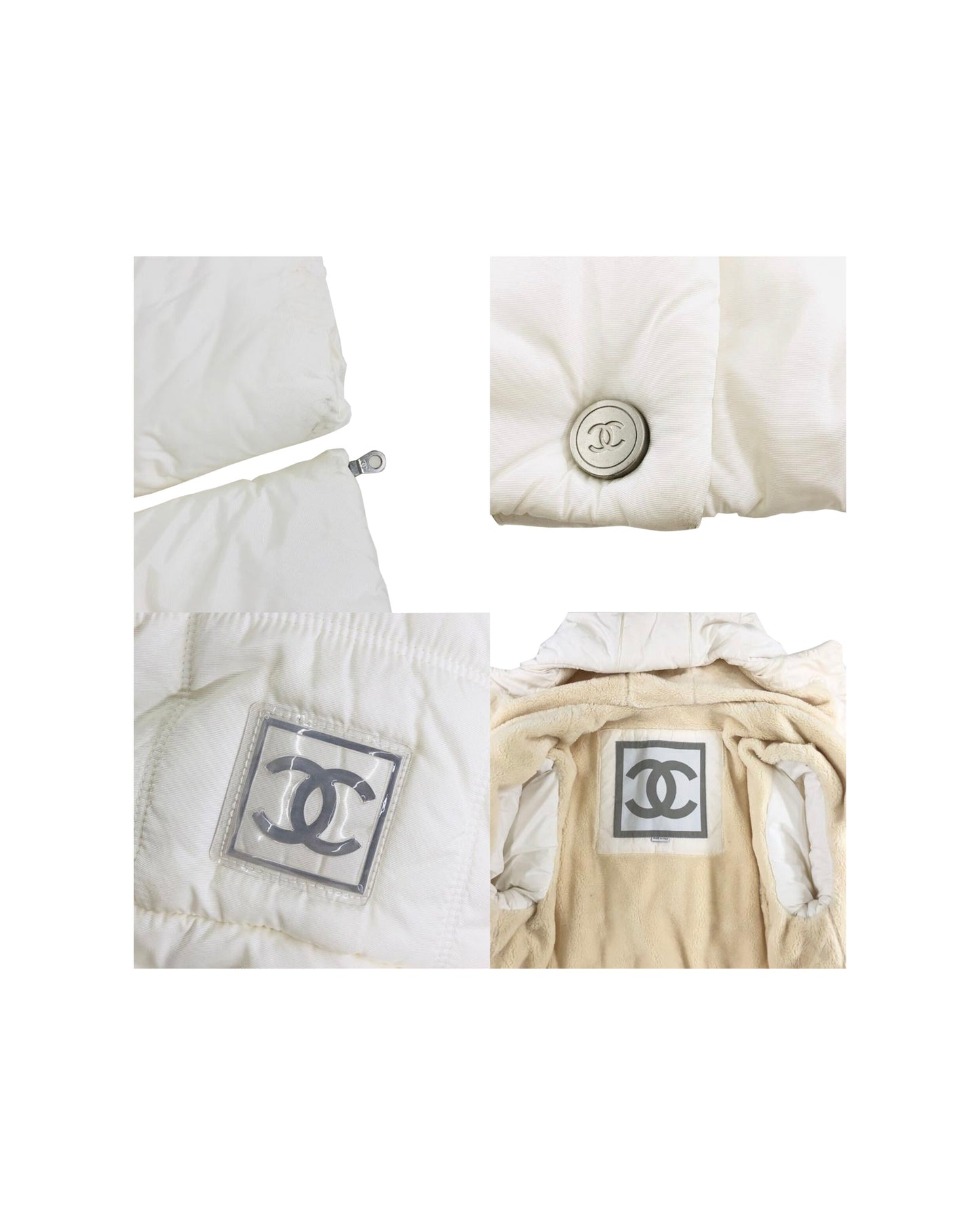 Chanel Sports White Rare Puffer Jacket
