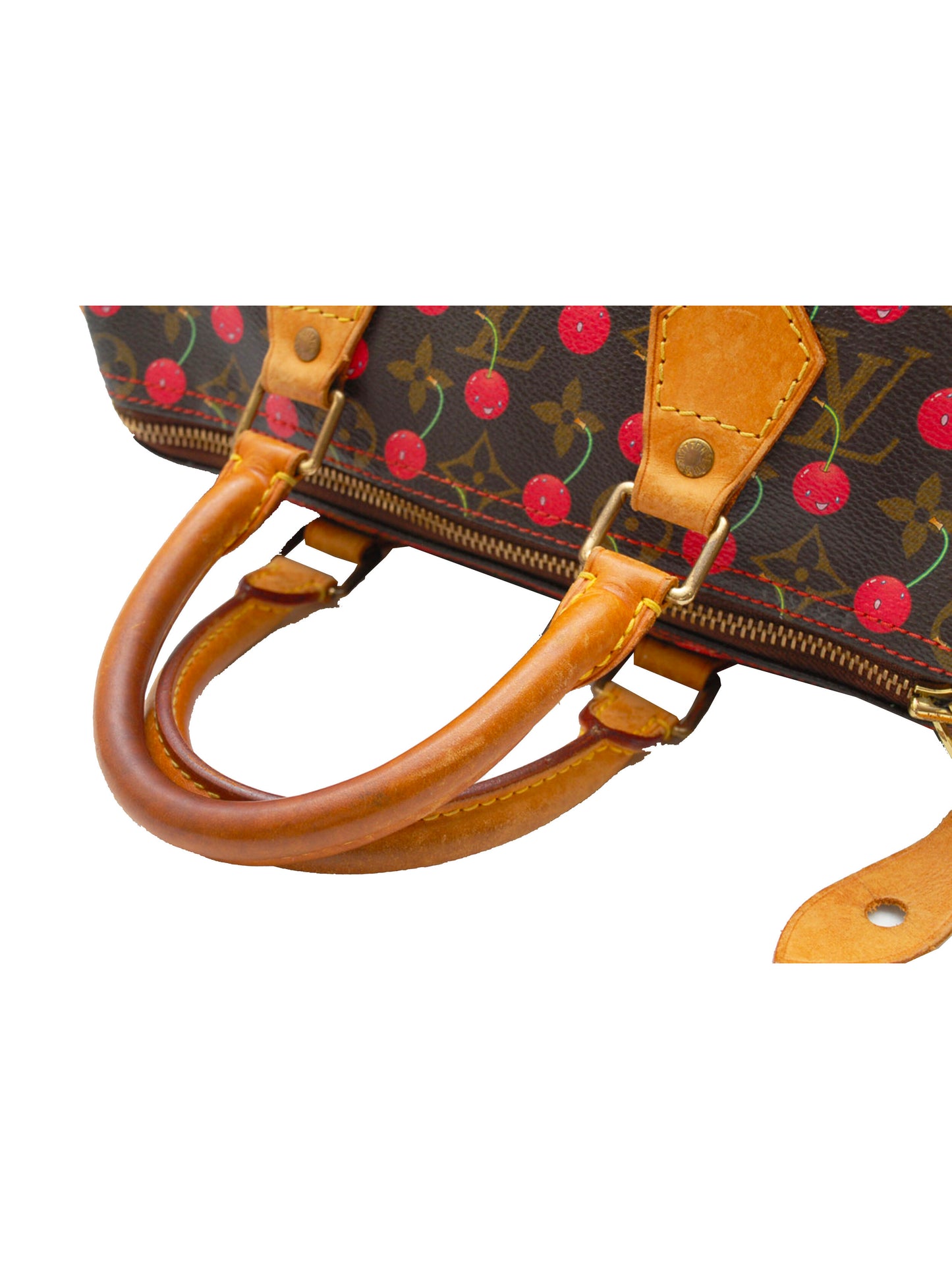 Louis Vuitton 2005 Cherry Murakami Speedy 25 Handbag