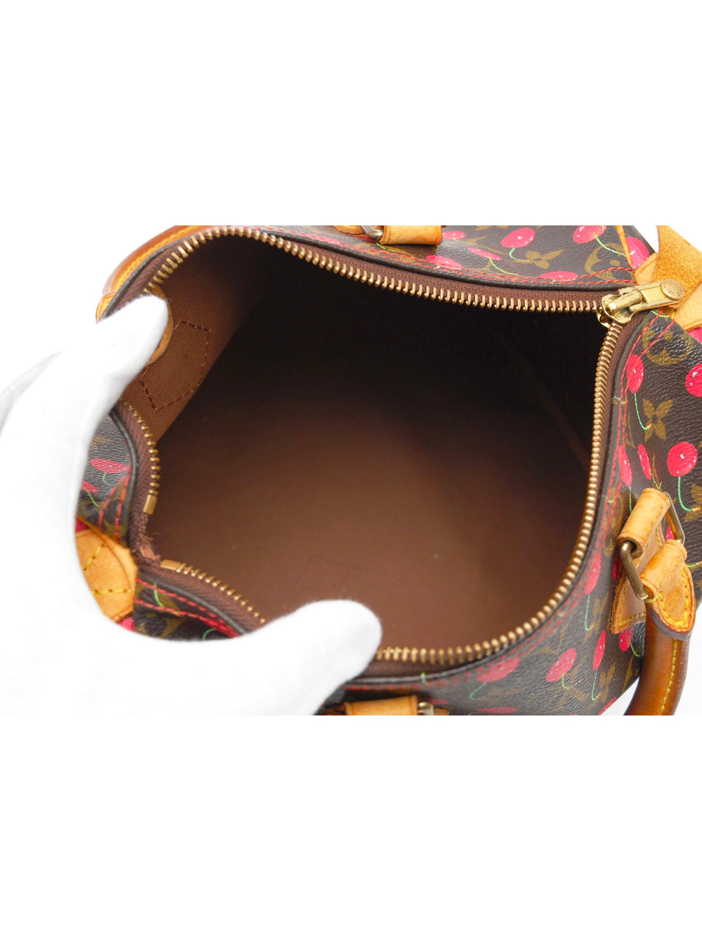 Louis Vuitton 2005 Cherry Murakami Speedy 25 Handbag