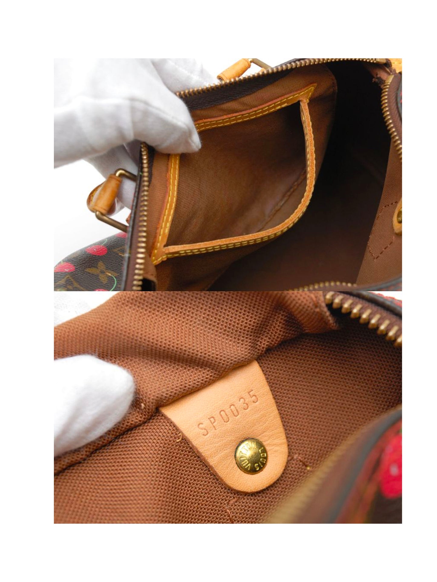Louis Vuitton 2005 Cherry Murakami Speedy 25 Handbag