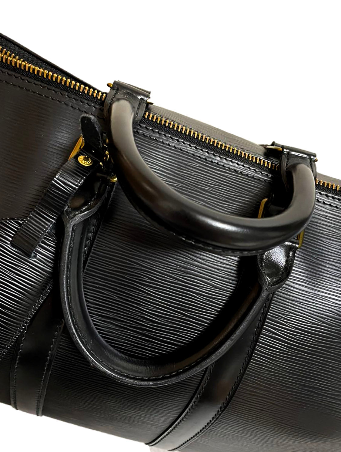Louis Vuitton 2000s Black Epi Leather Duffle Bag