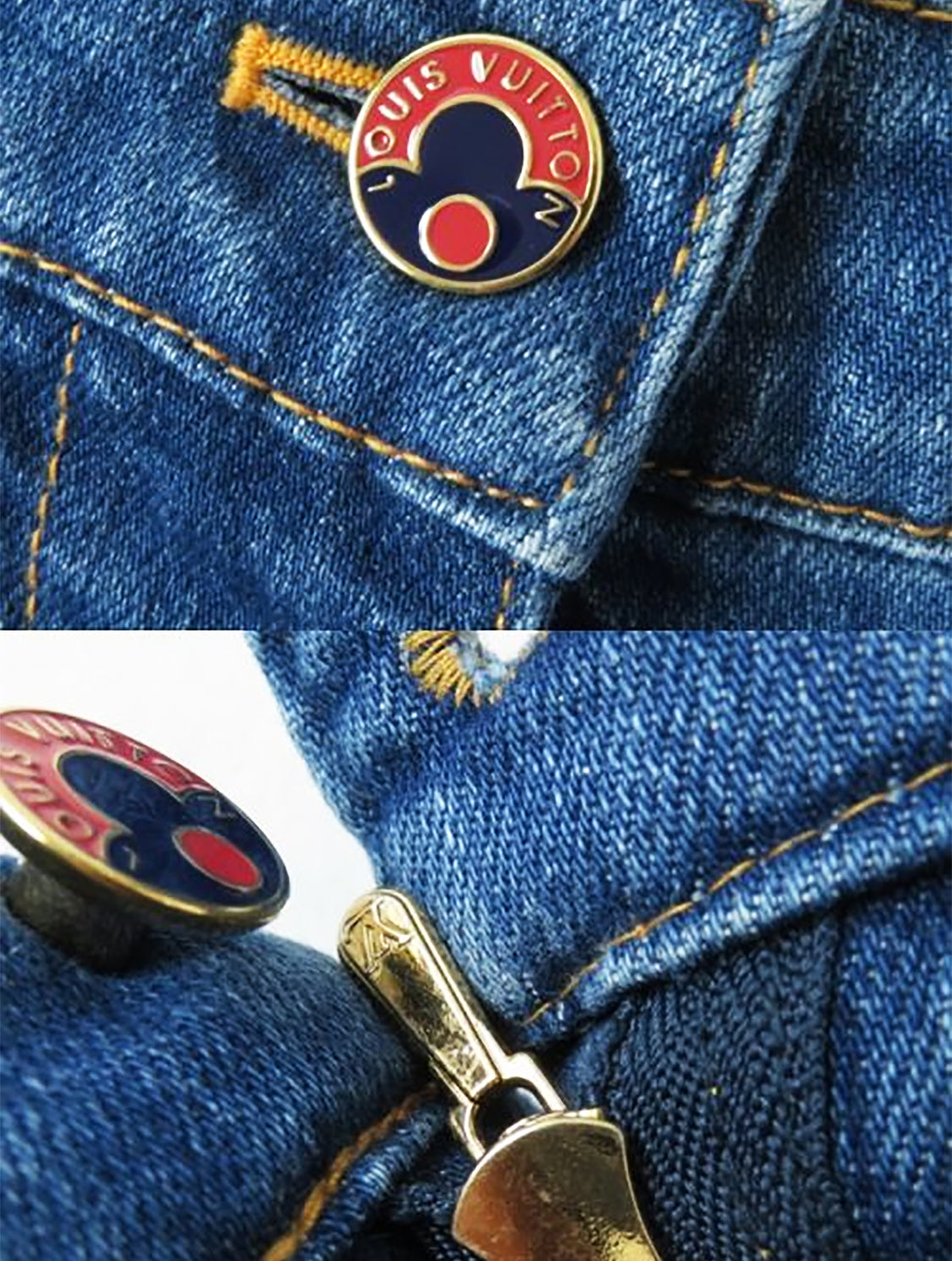 Louis Vuitton 2010s Gradient Wash Denim Jeans