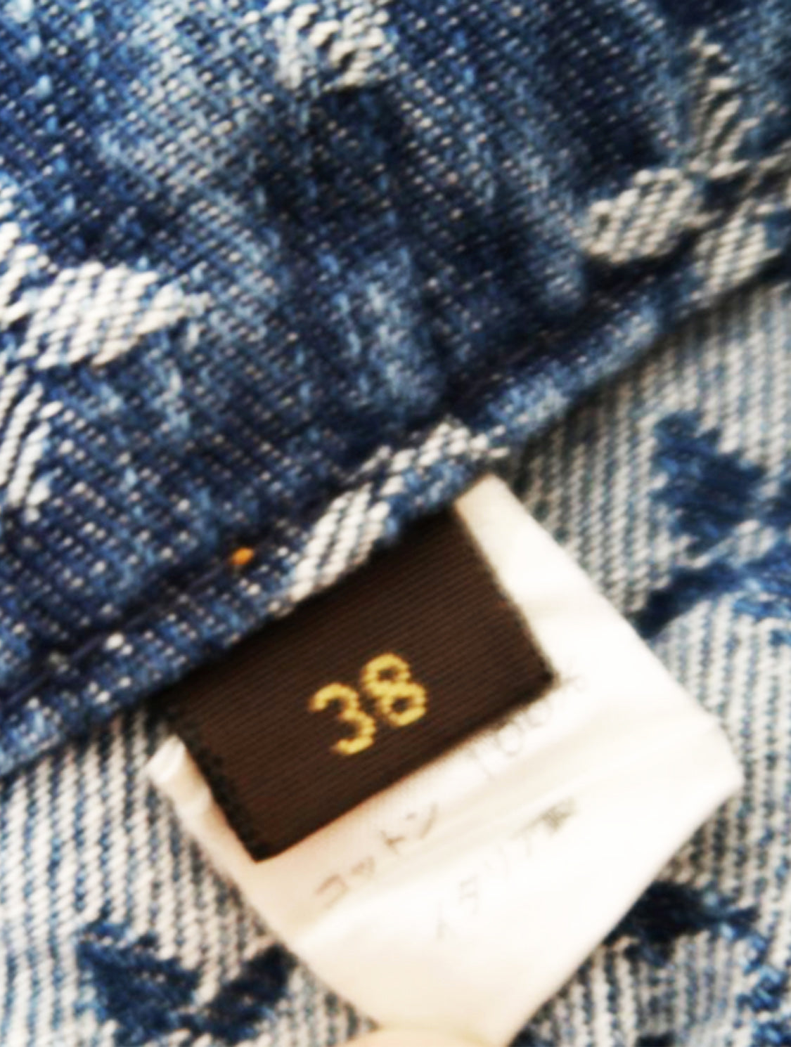 Louis Vuitton 2000s Denim Monogram Rare Mini Skirt