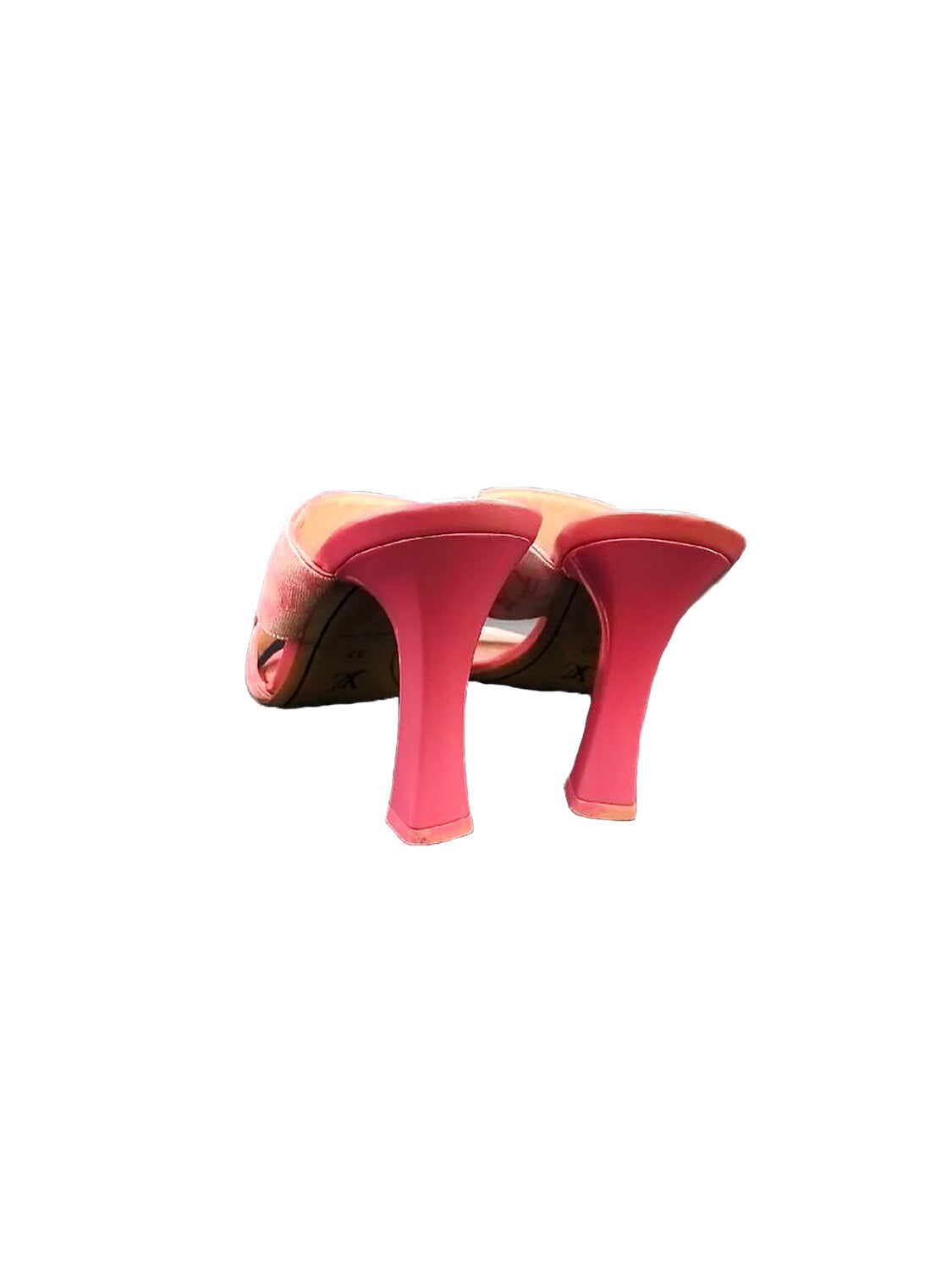 Louis Vuitton 2000s Pink Monogram Denim Heels