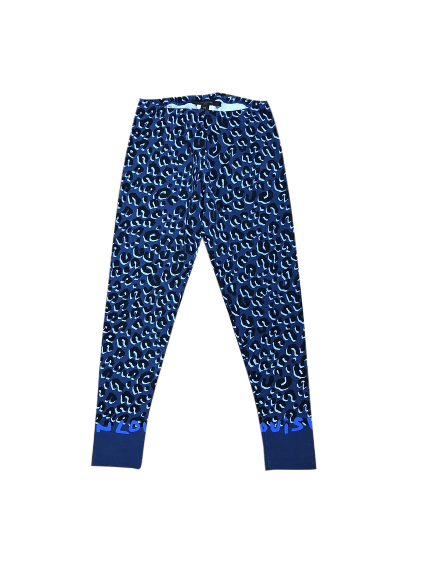 Louis Vuitton x Stephen Sprouse 2000s Blue Leggings
