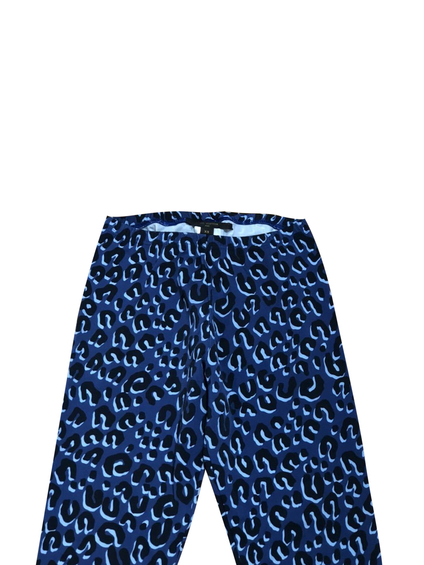Louis Vuitton x Stephen Sprouse 2000s Blue Leggings
