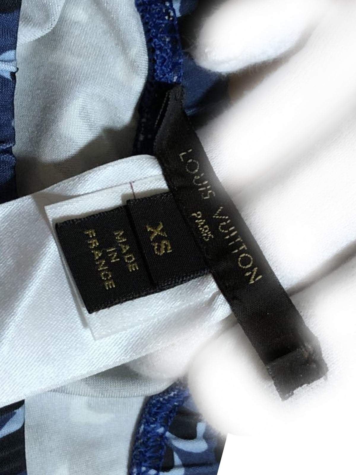 Louis Vuitton x Stephen Sprouse 2000s Blue Leggings