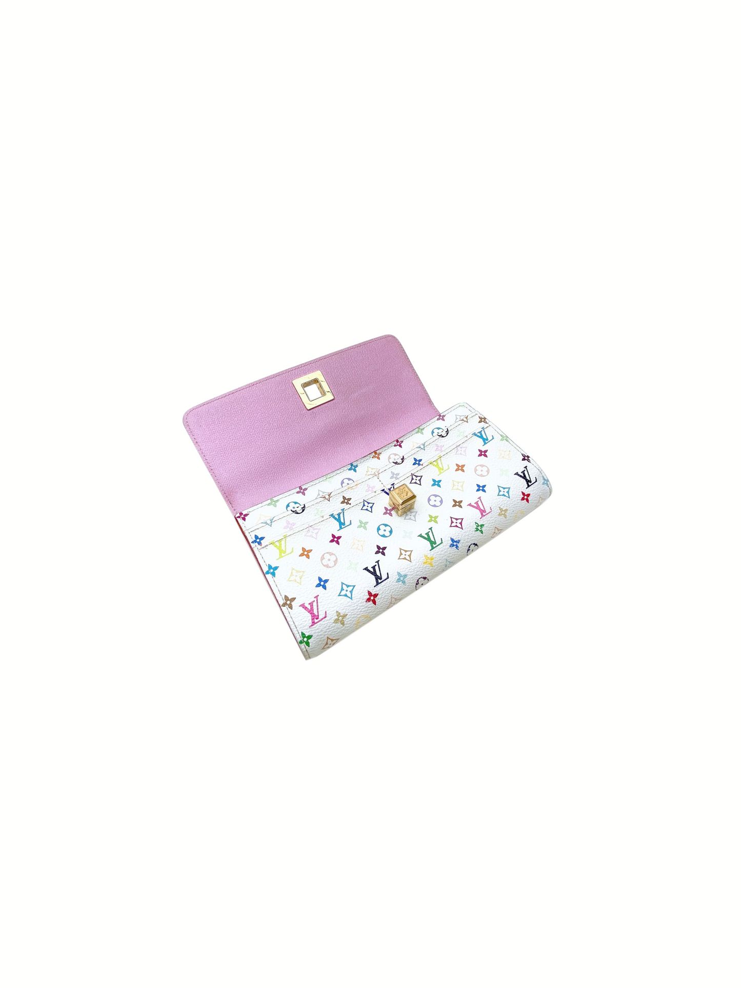 Louis Vuitton 2003 White Bow Murakami Wallet