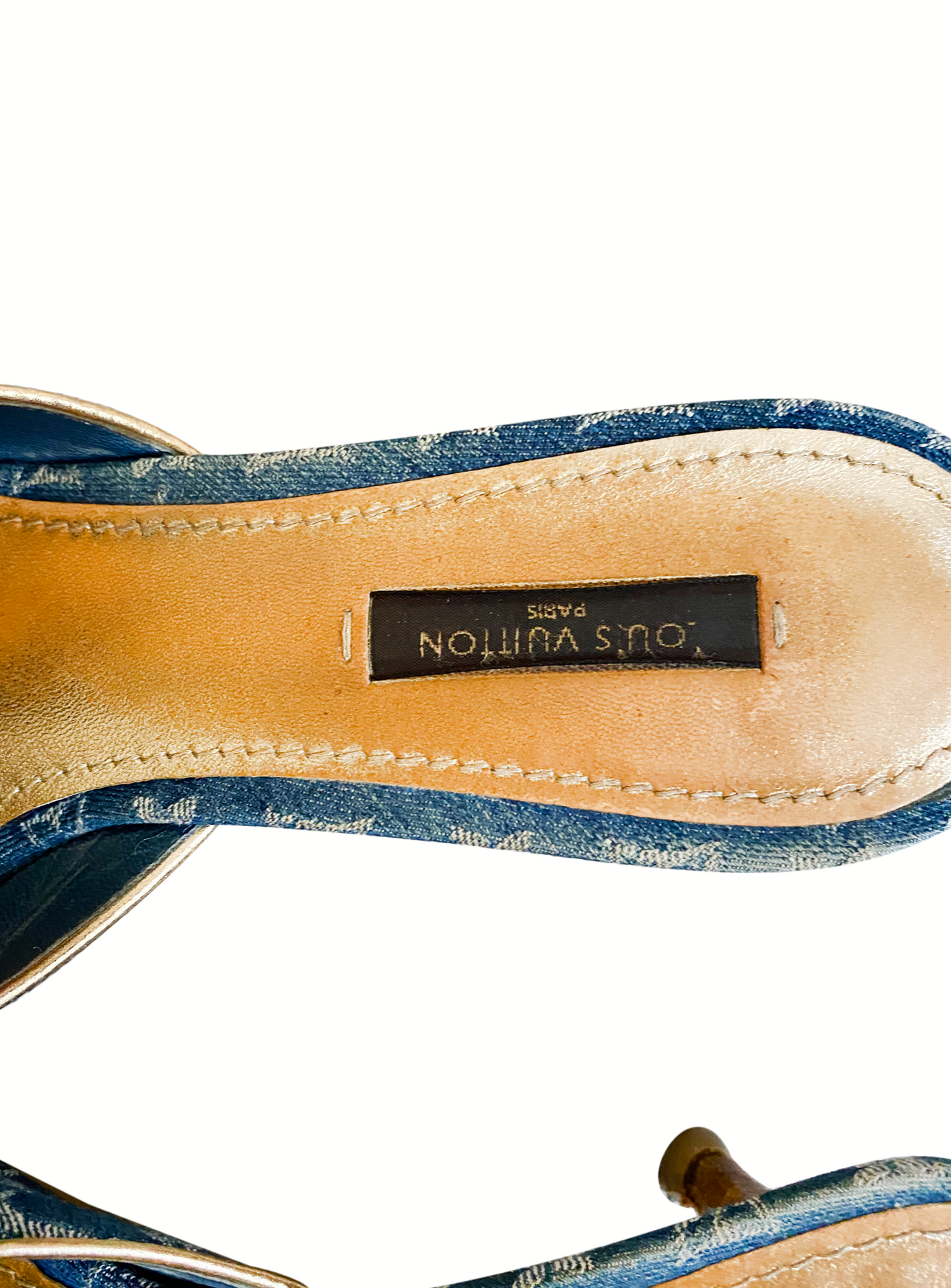 Louis Vuitton 2000s Denim Monogram Heels