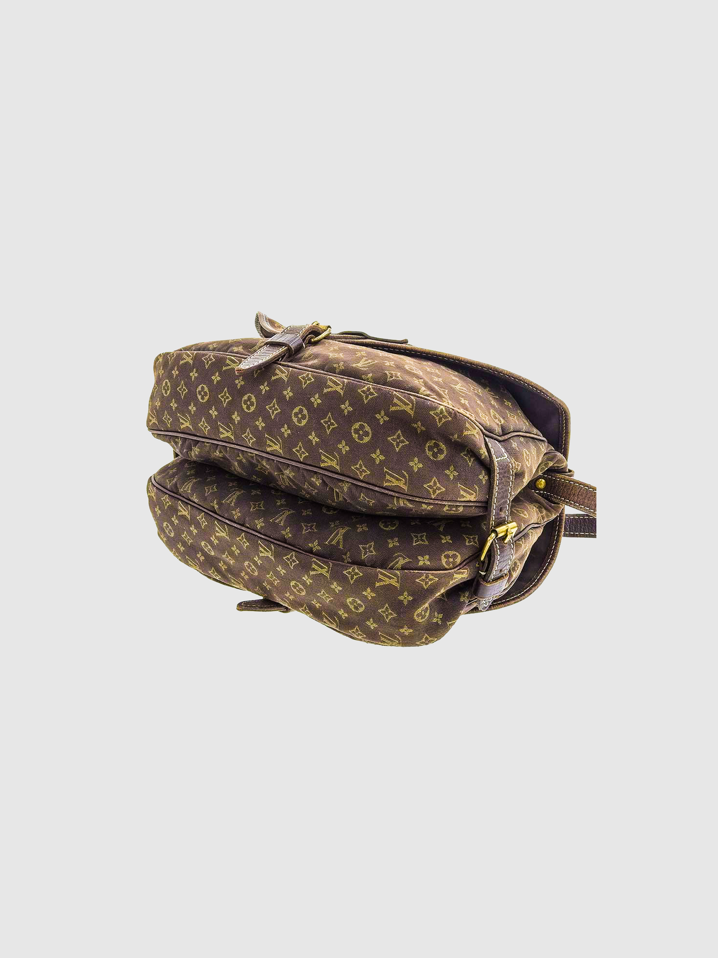 Louis Vuitton 2008 Brown Monogram Mini Lin Saumur Crossbody Bag